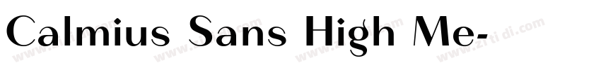 Calmius Sans High Me字体转换